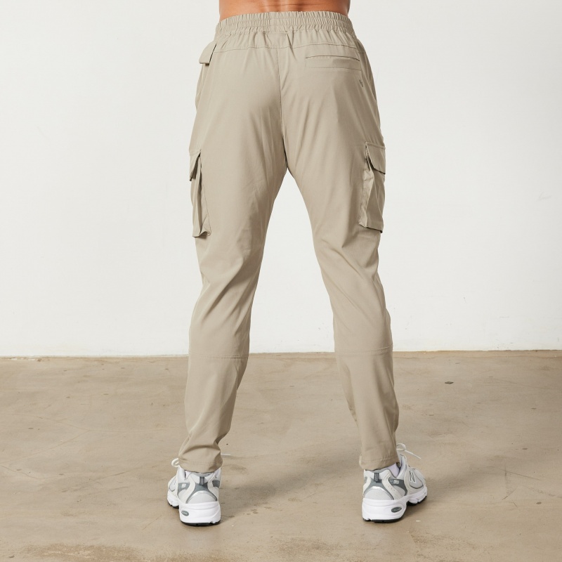 Vanquish Fitness Utility Stone Tapered Cargo Pants Stone | 9346-UJHAS