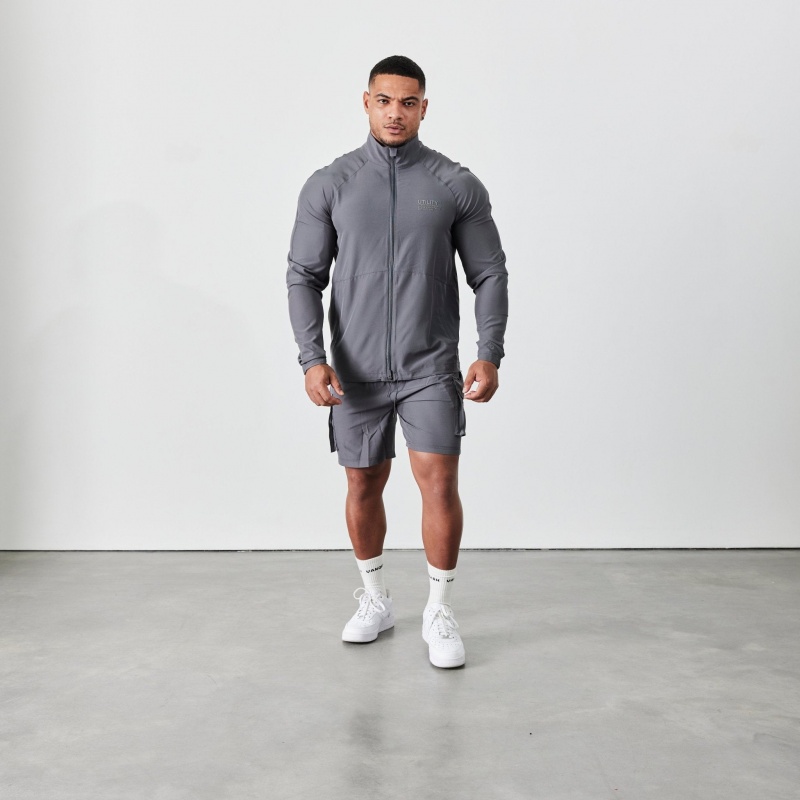 Vanquish Fitness Utility V2 Grey Cargo Shorts Grå | 4825-RHABP