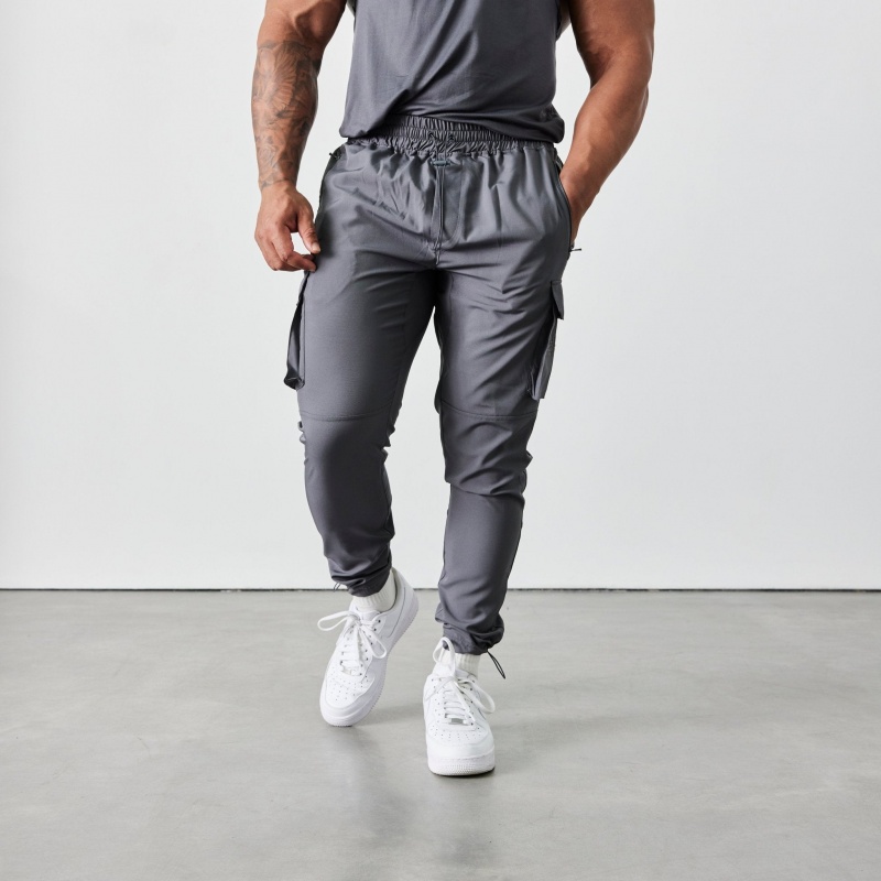 Vanquish Fitness Utility V2 Grey Tapered Cargo Pants Grå | 1490-BDLXH