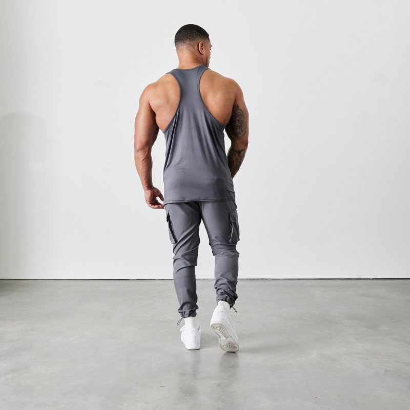 Vanquish Fitness Utility V2 Grey Tapered Cargo Pants Grå | 1490-BDLXH