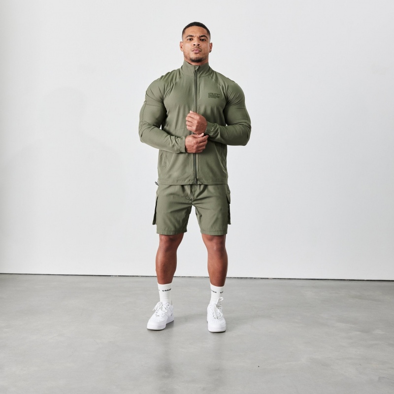 Vanquish Fitness Utility V2 Khaki Cargo Shorts Khaki | 9234-YXTNU