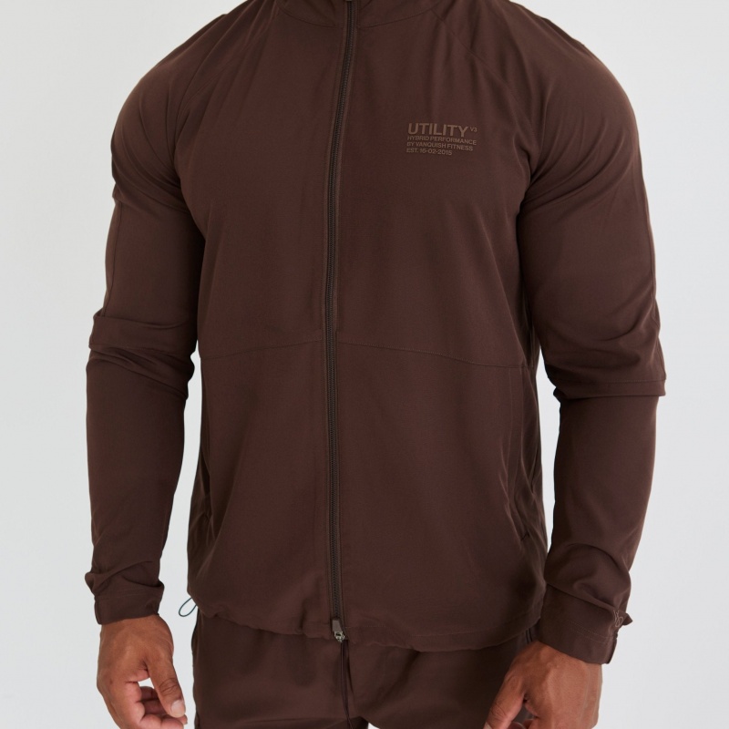 Vanquish Fitness Utility V3 Brown Jacket Bruna | 7024-SRKJN