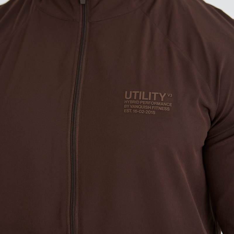 Vanquish Fitness Utility V3 Brown Jacket Bruna | 7024-SRKJN