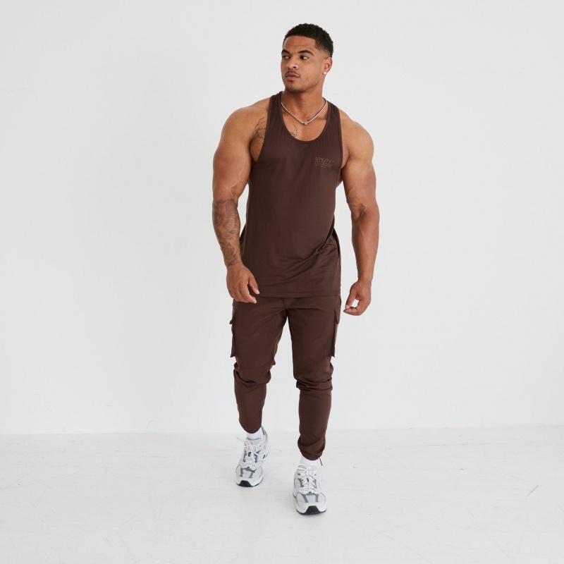 Vanquish Fitness Utility V3 Brown Tank Bruna | 1038-FNGEY