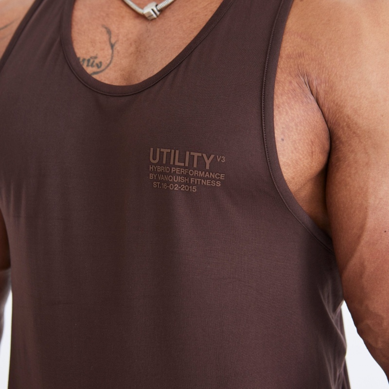 Vanquish Fitness Utility V3 Brown Tank Bruna | 1038-FNGEY