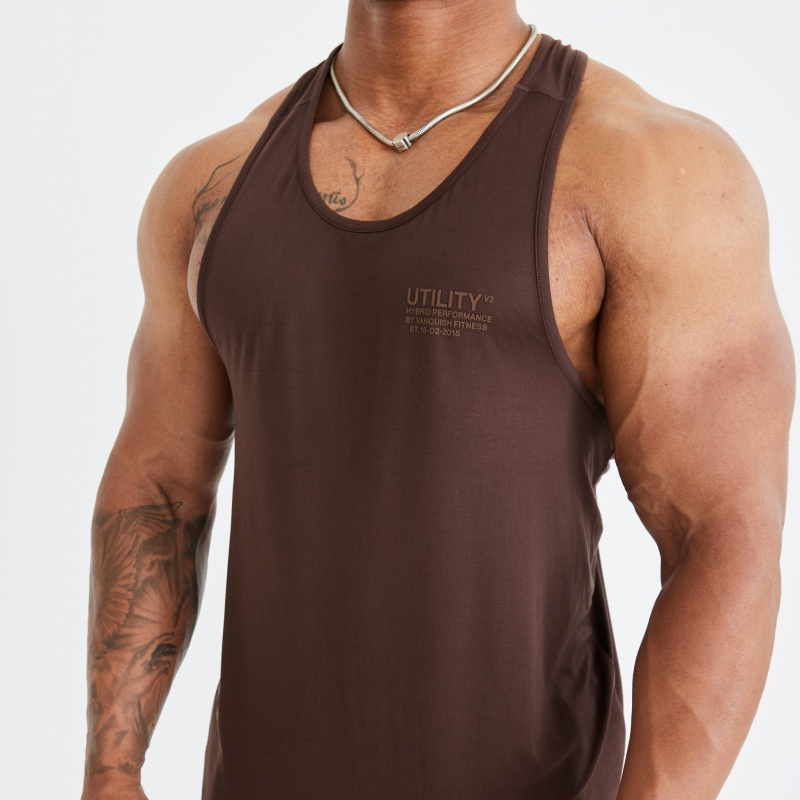 Vanquish Fitness Utility V3 Brown Tank Bruna | 1038-FNGEY