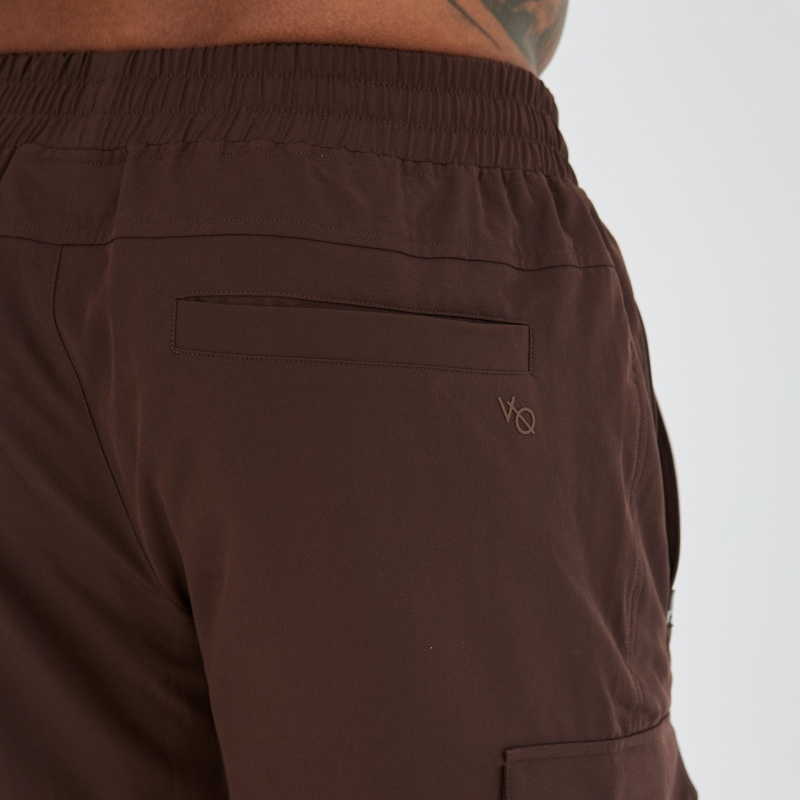 Vanquish Fitness Utility V3 Brown Tapered Cargo Pants Bruna | 9436-JHVXU