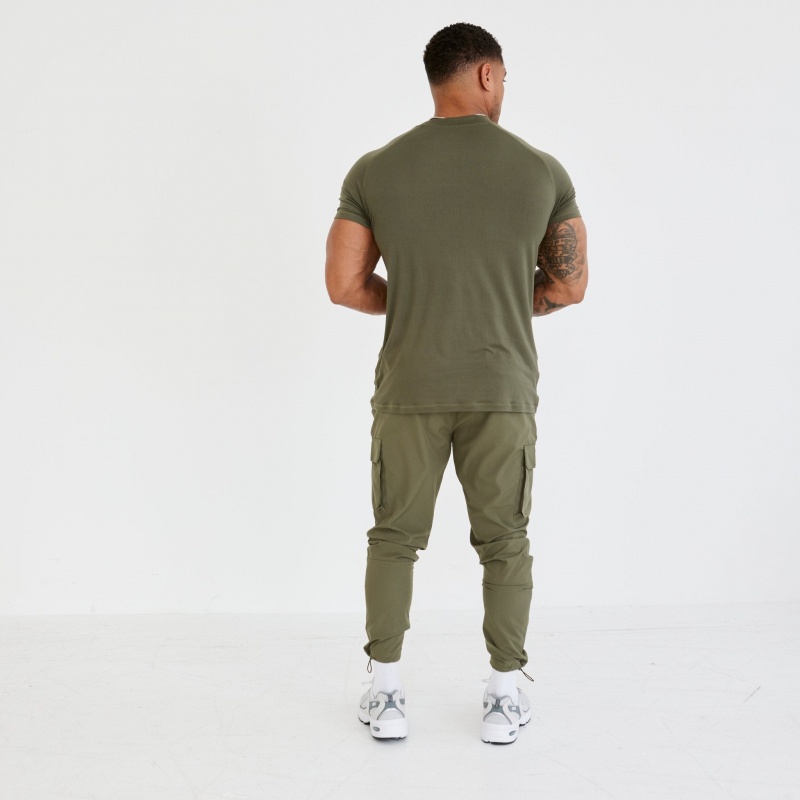 Vanquish Fitness Utility V3 Khaki T Shirt Khaki | 3149-LKRSV