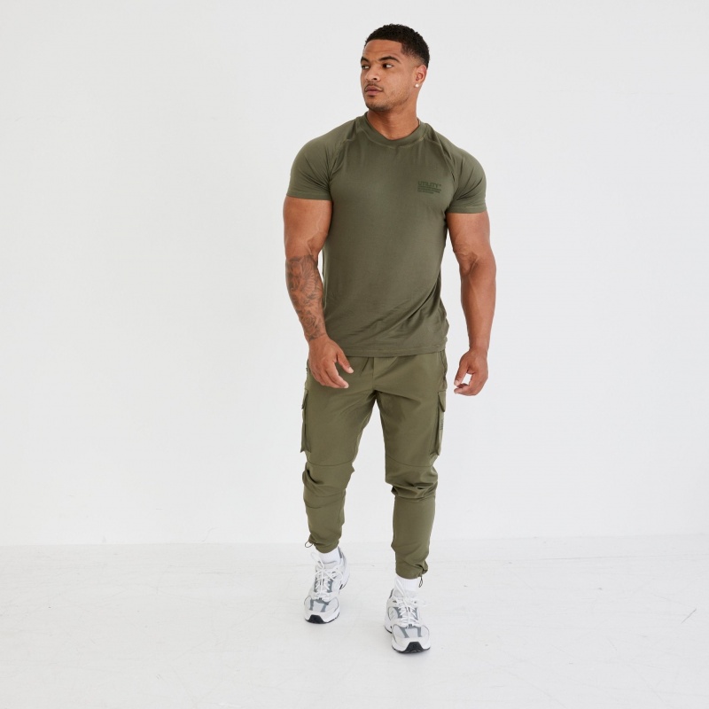 Vanquish Fitness Utility V3 Khaki T Shirt Khaki | 3149-LKRSV