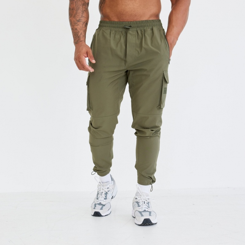 Vanquish Fitness Utility V3 Khaki Tapered Cargo Pants Khaki | 3584-YNMSD