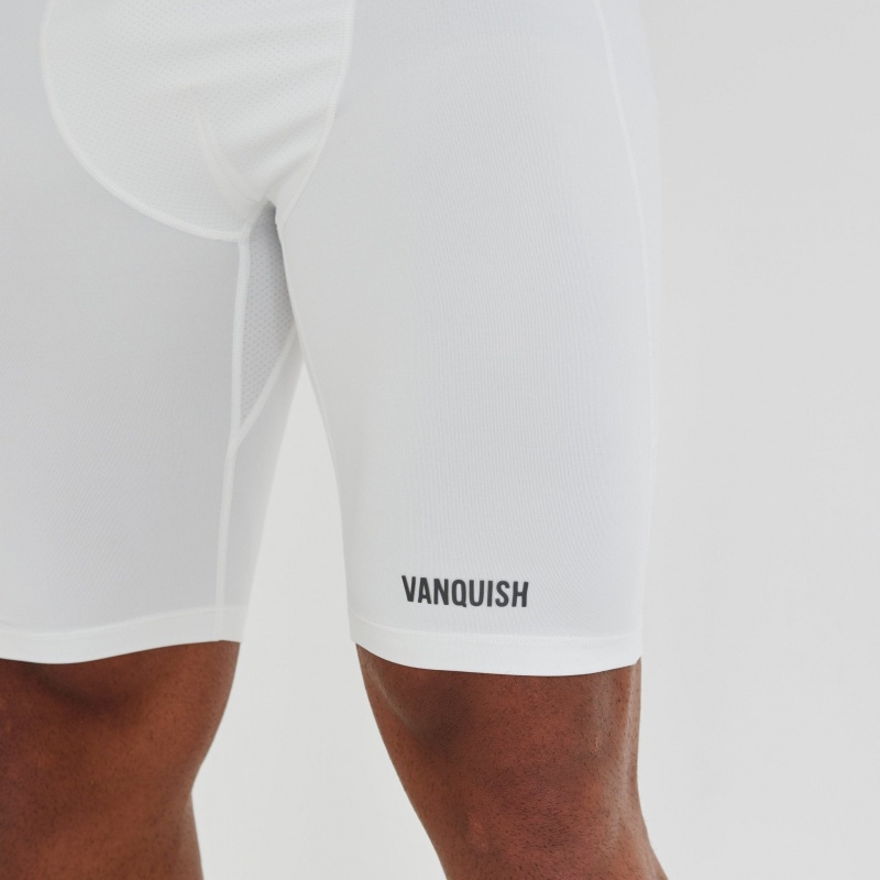 Vanquish Fitness Utility White Base Layer Shorts Vita | 4587-GPDKB