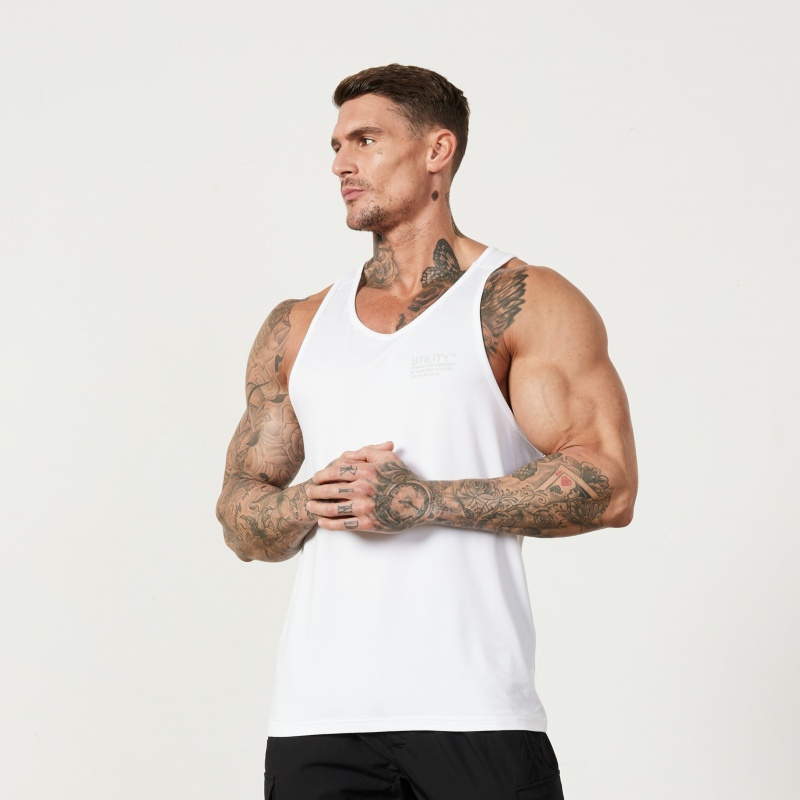 Vanquish Fitness Utility White Tank Vita | 1839-FXQLV