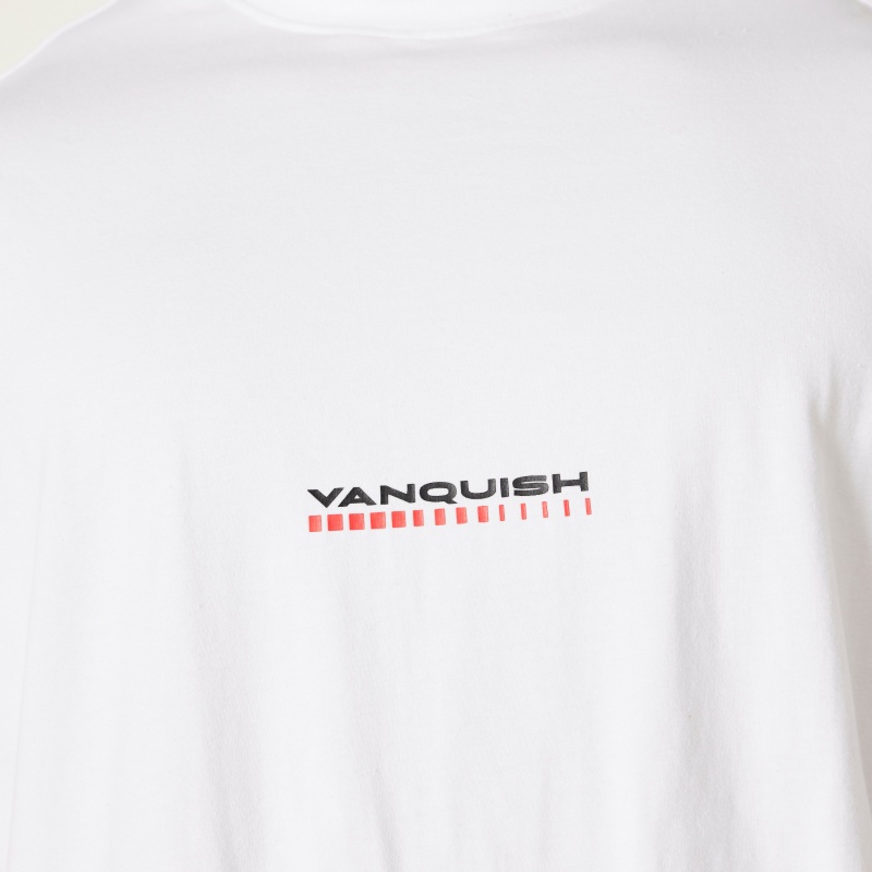 Vanquish Fitness White Athletics Division Oversized Long Sleeve T Shirt Vita | 7169-QTZRJ